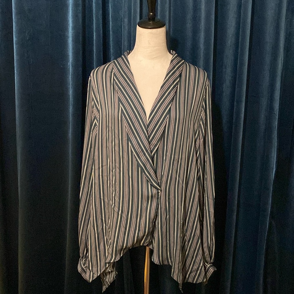 BCBG Maxazria midnight teal Blouses